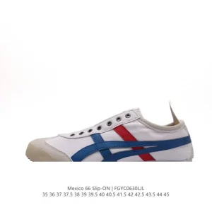 ASICS Onitsuka Tiger Mexico 66 Classic Canvas Sneakers for Men and Women