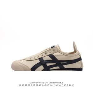 ASICS Onitsuka Tiger Mexico 66 Classic Vintage Canvas Sneakers for Men and Women