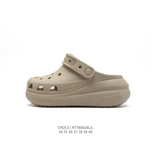 Crocs Women's Platform Sandals Thick Sole Summer Beach Shoes