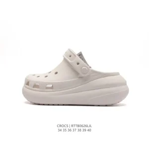 Crocs Women's Thick Sole Platform Sandals for Beach and Casual Wear