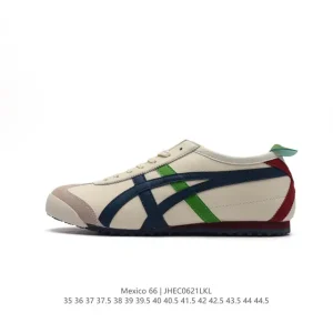 ASICS Onitsuka Tiger Mexico 66 Leather Vintage Classic Sneakers for Men and Women