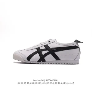 ASICS Onitsuka Tiger Mexico 66 Classic Leather Retro Sneakers for Men and Women