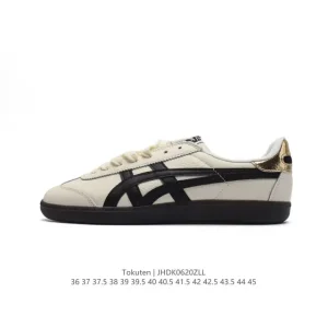 ASICS TOKUTEN Unisex Retro Running Sneakers Leather Low-Top Shoes