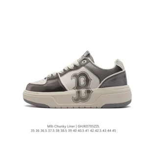 MLB Chunky Liner Street Style High Top Sneakers for Men and Women