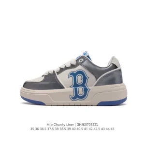 MLB Chunky Liner High Top Streetwear Sneakers with Reflective Details