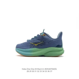 HOKA Mach 6 Kids Running Shoes Lightweight Cushioned Performance Trainer