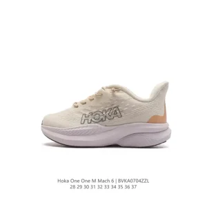 HOKA Mach 6 Kids Running Shoes Lightweight Cushioned Trainer