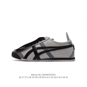 ASICS Onitsuka Tiger Mexico 66 Classic Retro Leather Sneakers for Men and Women