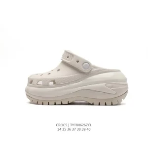 Crocs Women's Thick Sole Platform Slide Sandals for Summer Beach