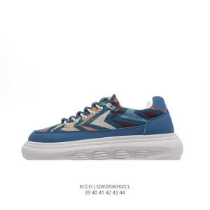 ECCO Men's Casual Sneakers with Thick Sole and Breathable Design