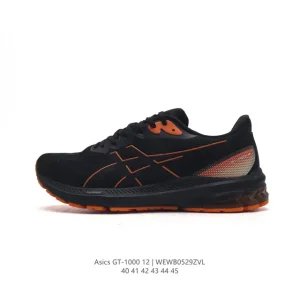 ASICS Men GT-1000 12 Running Shoes Black Ninja Breathable Cushioned Training