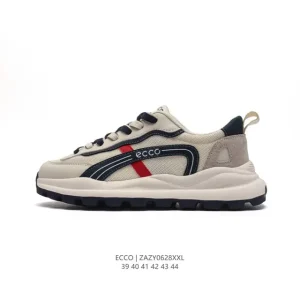 ECCO Men's Lightweight Breathable Sneakers with Air Cushion