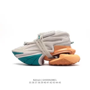 Balmain Low-Top Lace-Up Casual Sneakers for Men and Women