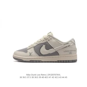 Nike Dunk Low Retro Louis Vuitton Collaboration Vintage Basketball Skateboarding Shoes