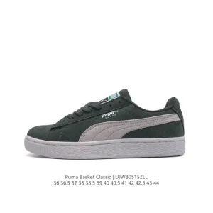Puma Basket Classic Unisex Leather Sneakers for Men and Women