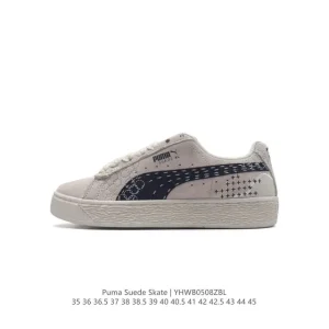 PUMA Suede Skate Low Top Retro Lightweight Breathable Skateboarding Shoes for Men and Women