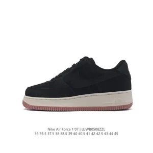Nike Air Force 1 '07 Low White Leather Casual Sneakers for Men and Women