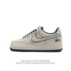 Nike Air Force 1 Low 07 White Leather Sneakers for Men and Women