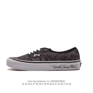 Vans OG Authentic LX Low Top Canvas Skate Shoes with LV Collab