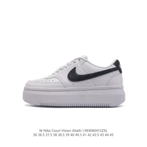 Nike Court Vision Alta Ltr Leather Platform Sneakers for Men and Women