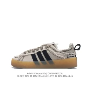 Song For The Mute X Adidas Originals Sftm-002 Campus 80S Seasame Canvas Sneakers