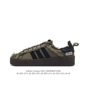 Adidas Campus 80s Sftm-002 Sesame Canvas Low Top Sneakers