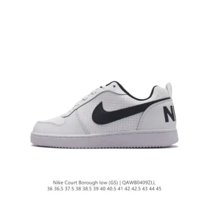 Nike Court Borough Low Unisex Casual Sneakers with Leather Upper