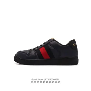 Gucci Rhyton Platform Sneaker White Leather Thick Sole Men Women 2024 New