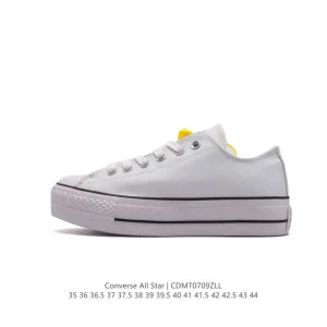 Converse All Star 1 Star Low Top Thick Sole Leather Shoes