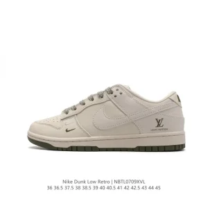 Nike Dunk Low Retro Louis Vuitton Collaboration Vintage Basketball Skateboarding Shoes