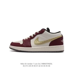 Jordan Air 1 Low Retro Classic Leather Basketball Shoes