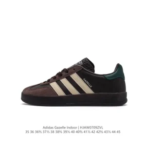 Adidas Originals Gazelle Indoor Retro Sneakers with Gum Sole