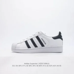 Adidas Superstar Classic Shell Toe Leather Sneakers for Men and Women