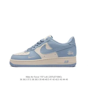 Nike Air Force 1 07 Low White Leather Casual Sneakers for Men and Women