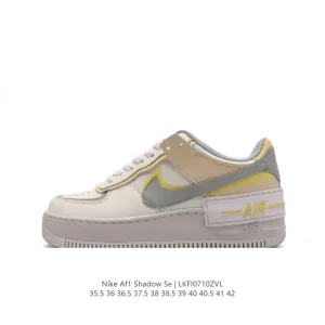 Nike Air Force 1 Shadow Low Macaron White Deconstruction Sneakers