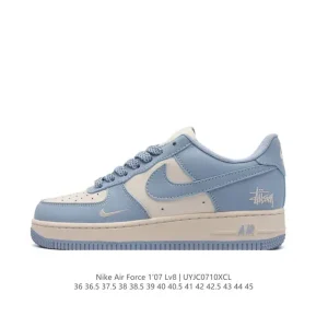 Nike Air Force 1 07 Low White Leather Sneakers for Men and Women