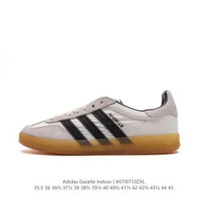 Adidas Originals Gazelle Indoor Retro Sneakers with Gum Sole and Suede Upper