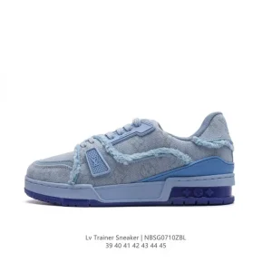 Louis Vuitton Trainer Sneaker Low Canvas Basketball Shoe for Men and Women