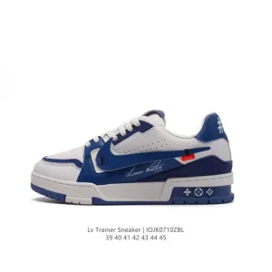 Louis Vuitton Trainer Low Sneaker in Smooth Calfskin Leather
