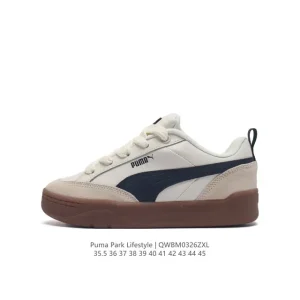 Puma Park Lifestyle OG Sneaker White Black Caramel Sole
