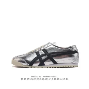 ASICS Onitsuka Tiger Mexico 66 Classic Vintage Leather Sneakers for Men and Women