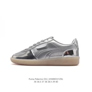 PUMA Palermo OG Army Trainer Vintage Leather Sneakers for Men and Women