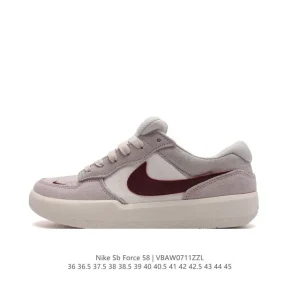 Nike SB Force 58 Skateboarding Shoes with Sulfur Cup Sole and Ventilation Ports