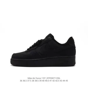 Nike Air Force 1 Low Leather White Vintage Classic Casual Sneakers