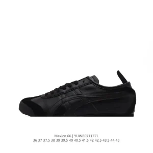 ASICS Onitsuka Tiger Mexico 66 Classic Retro Leather Sneakers for Men and Women