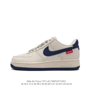 Supreme x Nike Air Force 1 Low White Red Box Logo