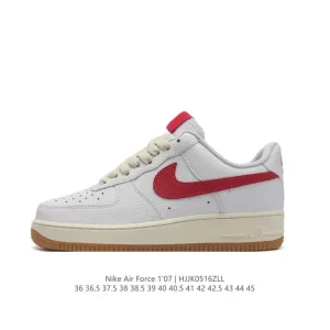 Nike Air Force 1 '07 Low White Leather Sneakers for Men and Women