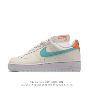 Nike Air Force 1 Low 07 White Leather Sneakers for Men and Women