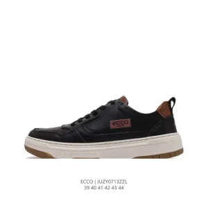 ECCO Men's Casual Sneakers with Thick Sole and Breathable Design