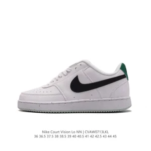 Nike Court Vision Low Vintage Leather Basketball Sneakers for Men and Women